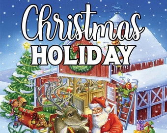 ONLY 1 LEFT In Stock! Christmas Holiday, A Children's Story Book, Digital Storybook, Features 93 Pages