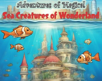 ONLY 1 LEFT In Stock! Adventures of Magical Sea Creatures of Wonderland, A Children's Story Book, Digital E-book