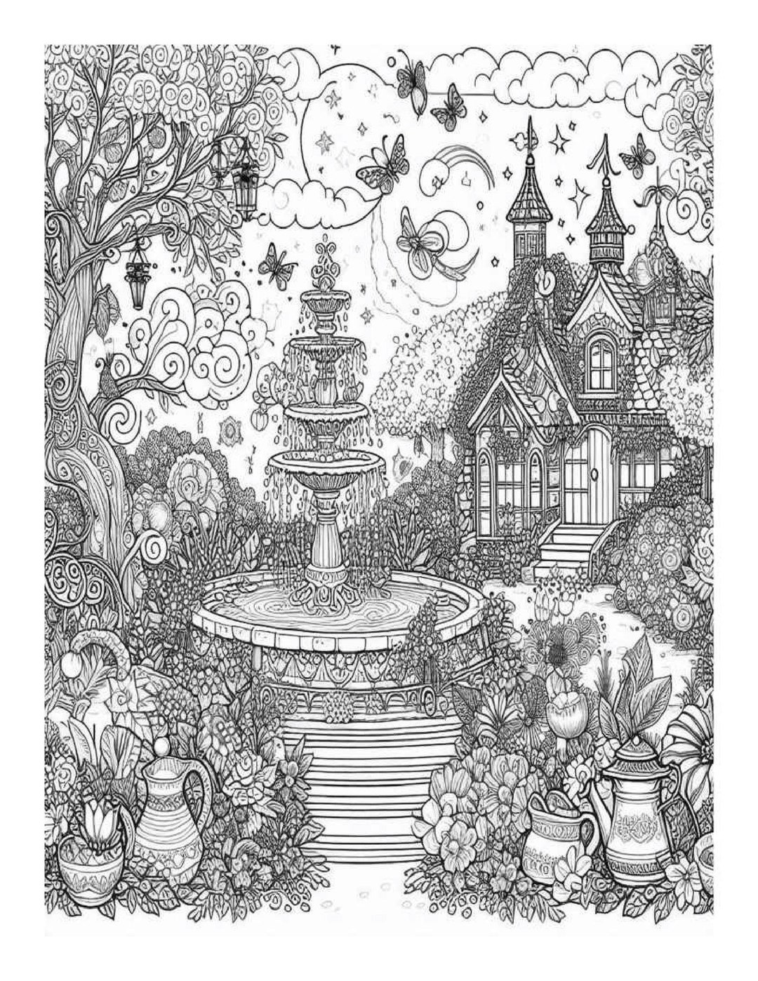 ONLY 1 LEFT in Stock! Magical Garden Coloring Book for Adults, Features ...