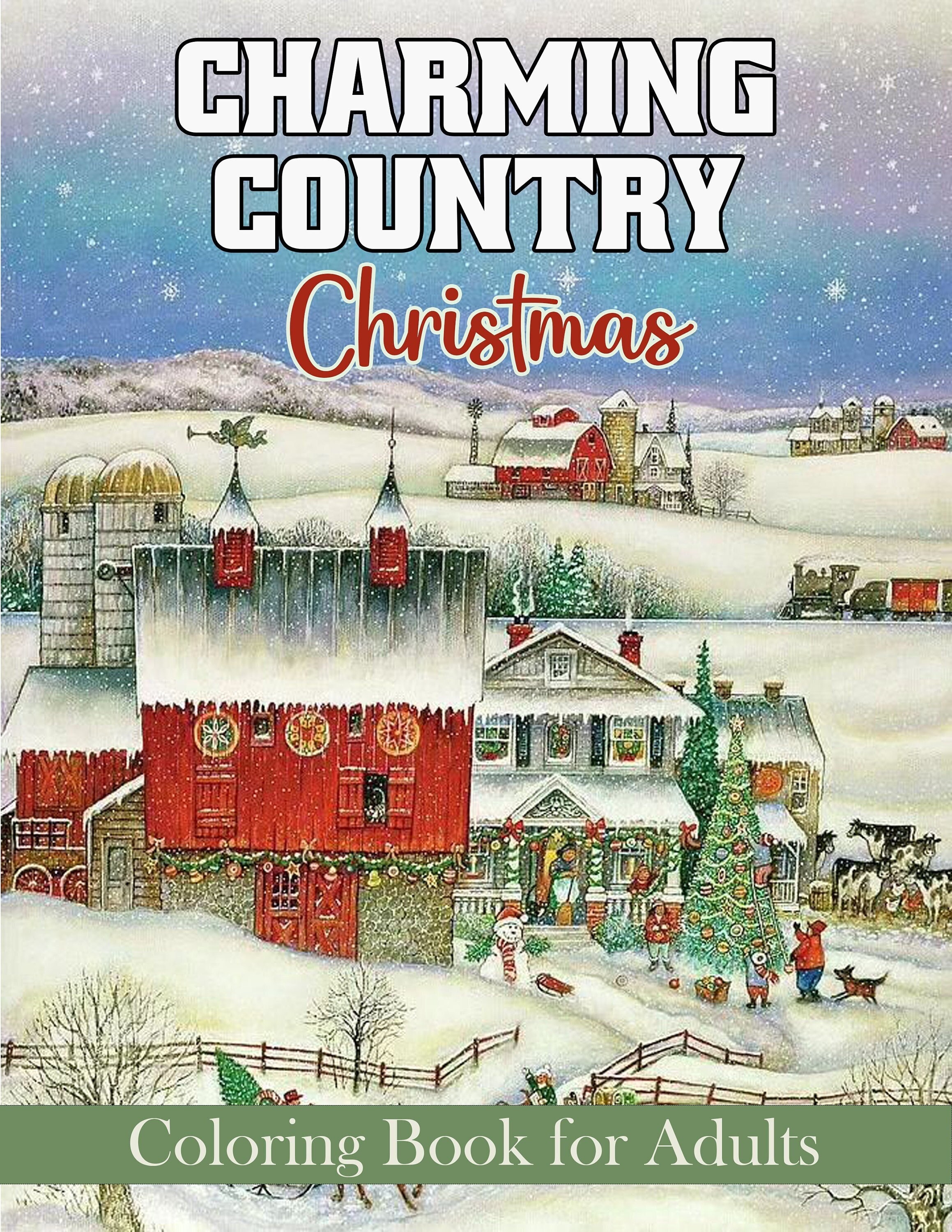 ONLY 1 LEFT in Stock Country Winter Coloring Book for Adults