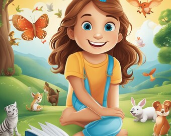 SOLO 1 RIMANENTE Disponibile! Avventure del magico regno animale del Paese delle Meraviglie, un libro di fiabe per bambini, e-book digitale