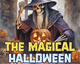 ONLY 1 LEFT In Stock! The Magical Halloween Wizard,  A Children's Story Book, Digital E-book