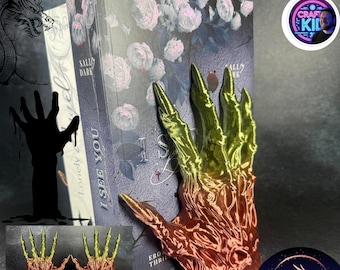 Zombie hand bookend gothic look decoration bookworms Booktok miniature books book holder book stand Walking Dead set of 2 horror claws set of 2