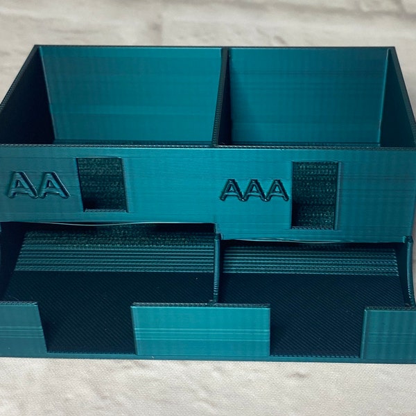 Batteriespender Batterien Batteriesammler Aufbewahrungsbox Organizer Aufbewahrung Schubladen Ordnung Schluss mit suchen-Finden! AAA und AA
