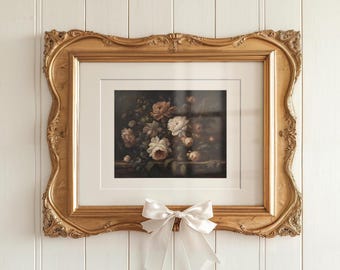 Vintage Floral Art Print | Wall Decor | Wall Art | Fine Art Paper Floral Print | Vintage Floral Art Decor | Printable Art