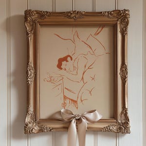 Hand Drawn French Art Digital Download, Elegant Vintage Prints for Home Décor, Perfect Gift for Art Lovers
