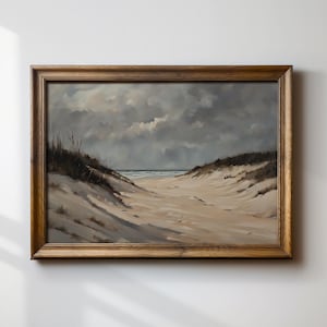 Download digitale di un&#39;attraente opera d&#39;arte murale raffigurante un paesaggio costiero, un sereno paesaggio costiero per l&#39;arredamento del soggiorno, un regalo fantastico per gli amanti delle case al mare.