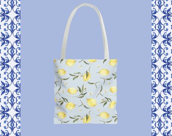 Lemon Italy Tote | Italian Tote Bag | Positano Bag | Summer Beach Tote | Amalfi Coast | Lemon Italy Tote