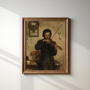 Moody Wall Art | Witchy Wall Art | Printable Gothic Art | Violin Wall Art | Cottagecore | Dark Academia