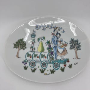 Vintage Rosenthal Germany Porcelain Raymond Peynet Lover&#39;s Series Trinket Dish