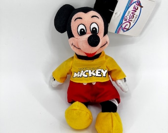 Vintage Disney Store 1990s The Spirit of Mickey Mouse, Disney bean bag plush, with tag