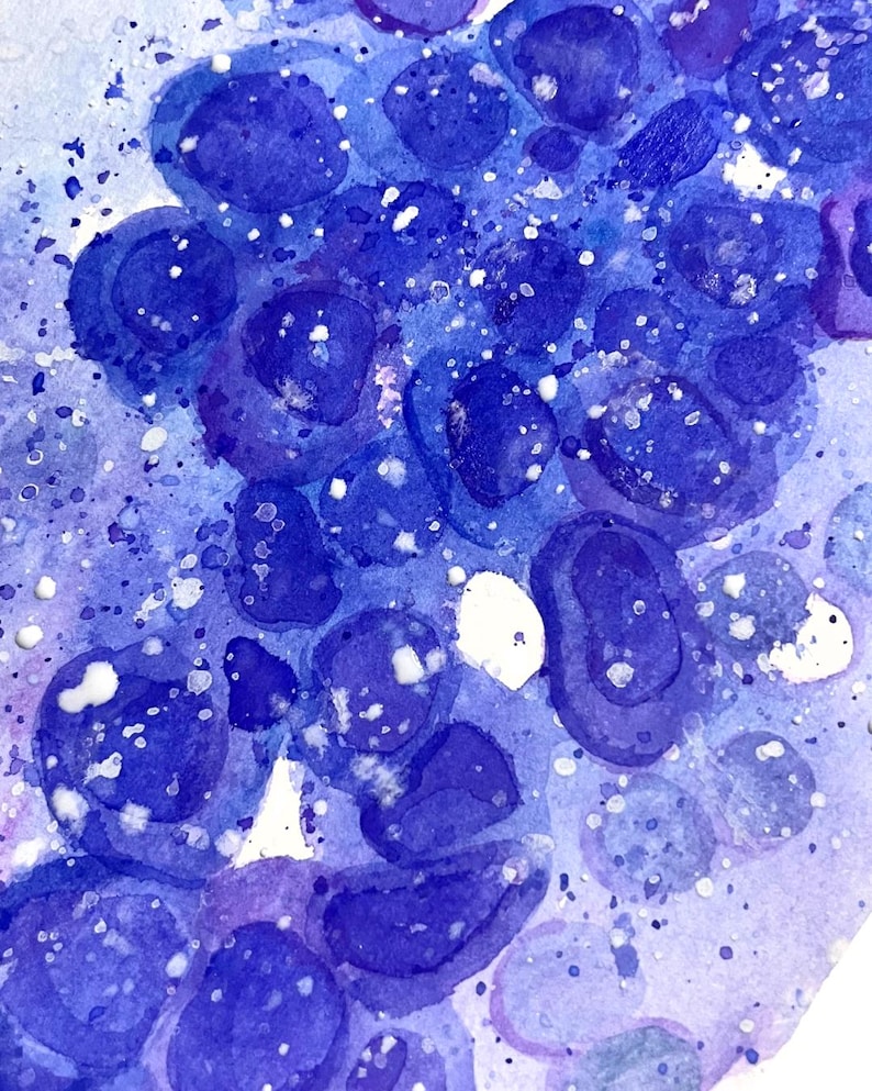 Individuelle Aquarellmalerei zum Thema Pathologie | Personalisiertes Geschenk aus der Medizinkunst Bild 10