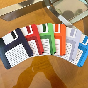 Floppy Disk Coasters Set - Geeky Home Decor, Set of 4 or 6