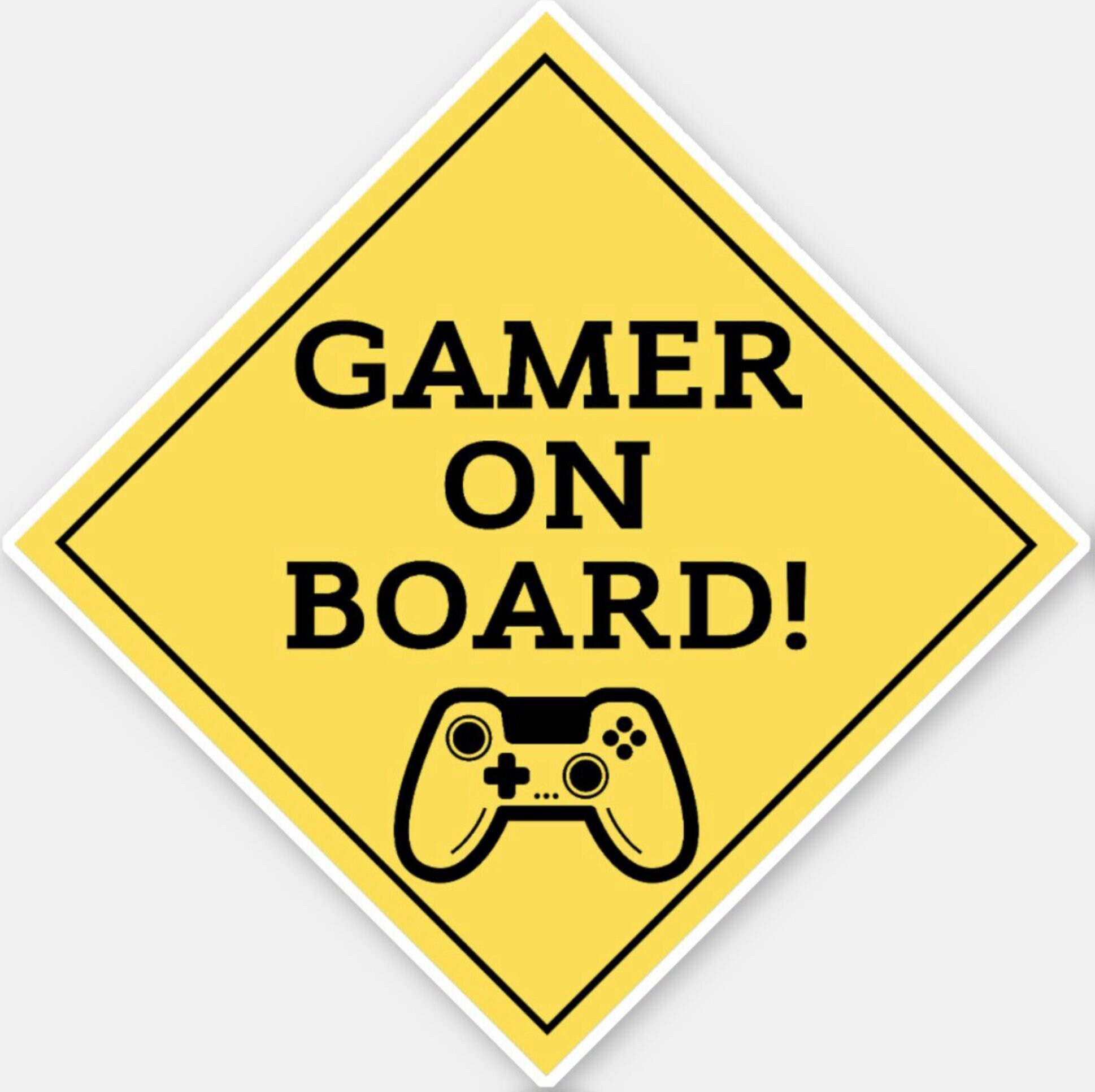 Gamer Car Sticker | Gift for Gamer | High-quality Vinyl Decal for ...