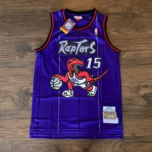 100% Authentic Vince Carter Mitchell Ness 98 99 Raptors Jersey Size 44 L  Mens