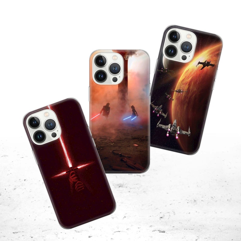 Star Wars Phone Case Wars Cover Fit for iPhone 15 Pro Max, 14 Plus, 13