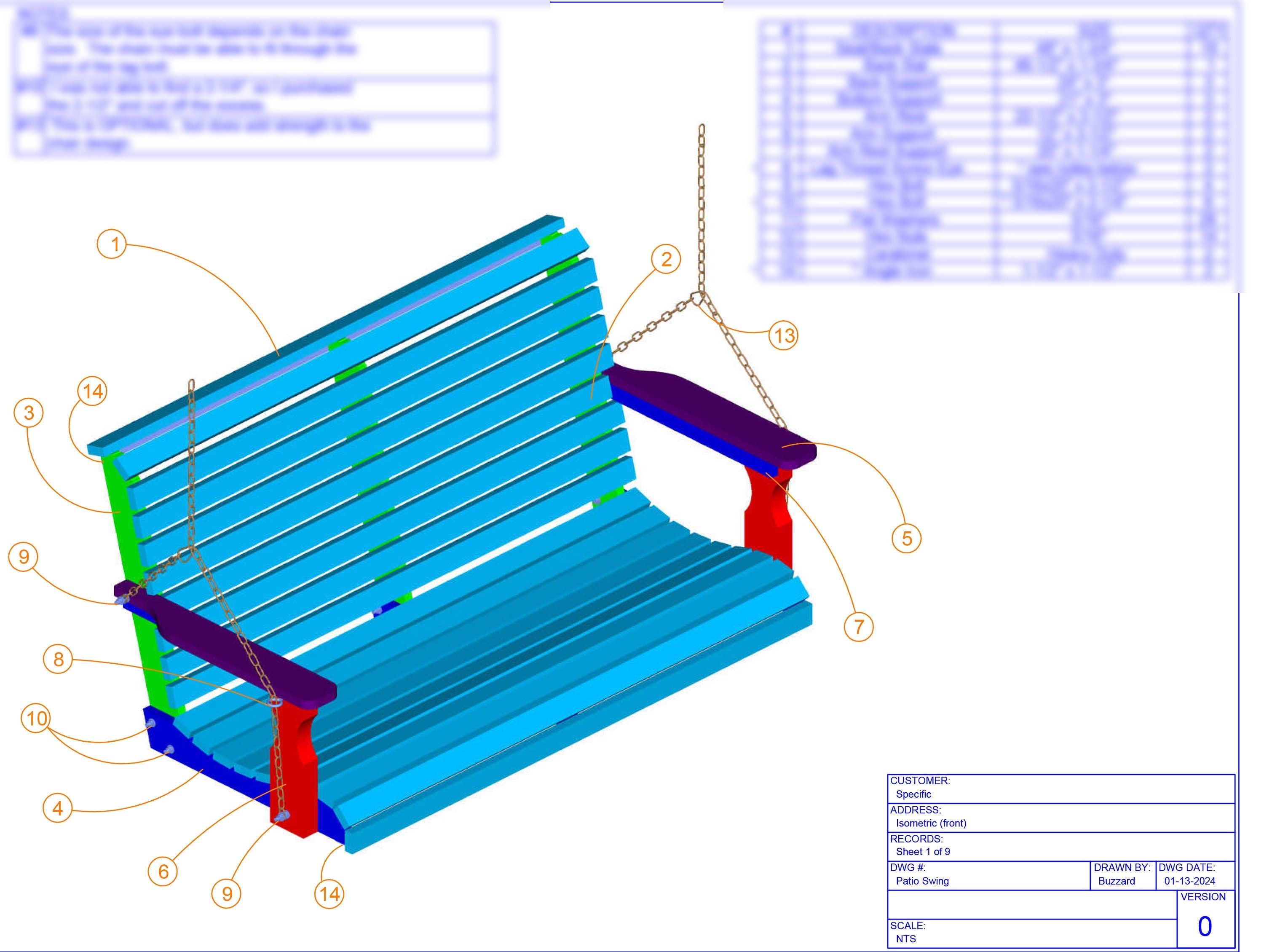 Deck/patio/porch Swing Plans - DIY/CNC - Digital Files Only! - Etsy