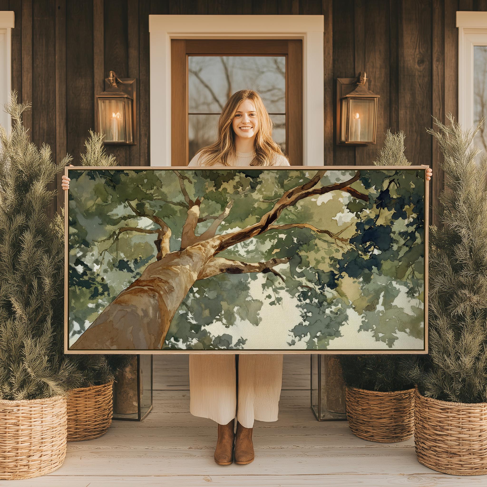 Black frames art trees - Etsy 日本