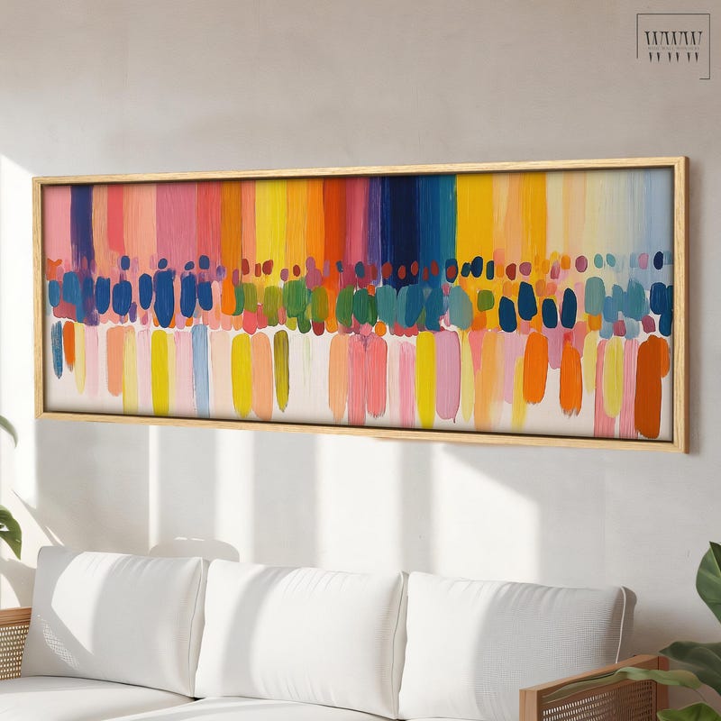 Large Colorful Art - Etsy