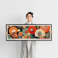 Yayoi Kusama Inspired Floral Wall Art: Japandi Modern Canvas or Poster product logo