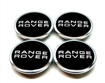 Set van 4 Range Rover naafdoppen van lichtmetalen velgen, chroom naafbadge van 63 mm