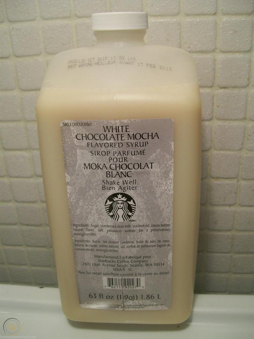 Starbucks White Mocha Sauce Etsy