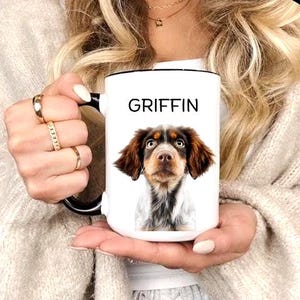 Personalisierte Haustier Portrait Tasse: Personalisiertes Hunde Mama Geschenk