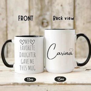 Funny Favorite Child Mug | Favorite Daughter Mug for Mom | Favorite Son Gift for Mom | Personalized Mug | Funny Gift | Funny Mug for Mom