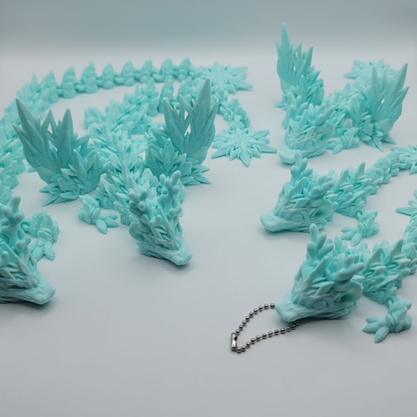 Winter Dragon - Articulating 3D Printed Fidget