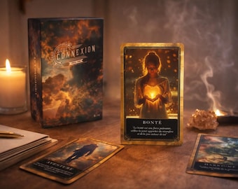 Oracle Soul Connexion (3/3), Trilogie Connexion, 44 Cartes de Guidance Spirituelle, Jeu Guidance Intuitif, Oracle Français Débutant