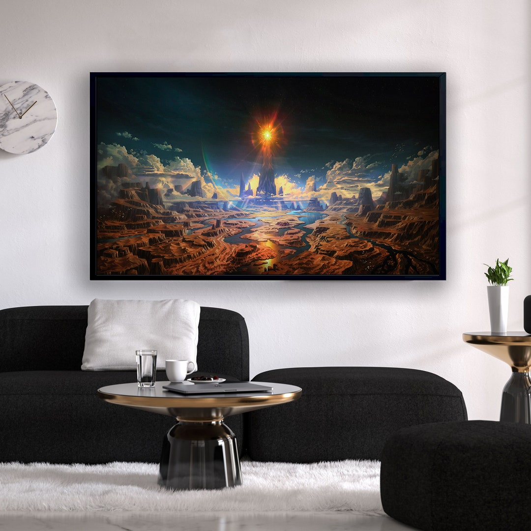 The Lord of the Rings Poster, LOTR Print on Canvas ,LOTR Wall Art