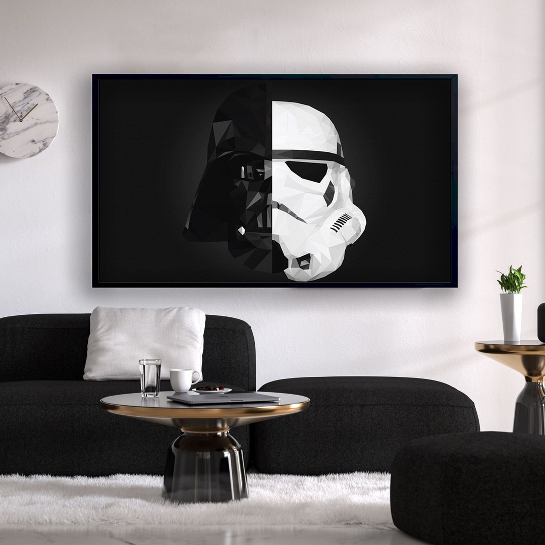Star Wars Wall Art, Huge Canvas Wall Art, Storm Trooper Poster, Darth ...