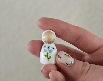 Forget-Me-Not Flower Angel Baby