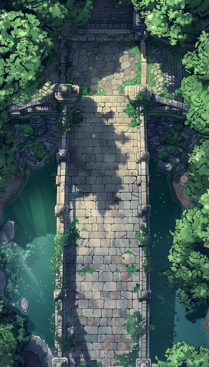 10 Fantasy Bridge Battle Maps Dnd, Pathfinder, Forbidden Lands ...
