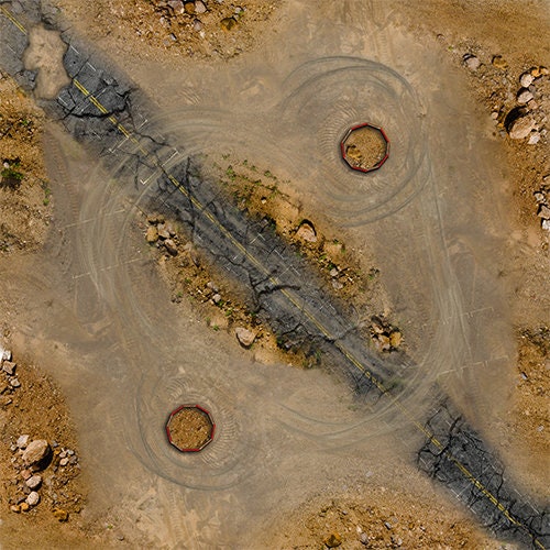 Gaslands Road Tabletop Terrain Map, Desert Race Car Wars, Gasland ...