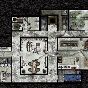 Fallout Vault Battle Maps | Post-apocalyptic Setting Battlemap, Sci-fi ...