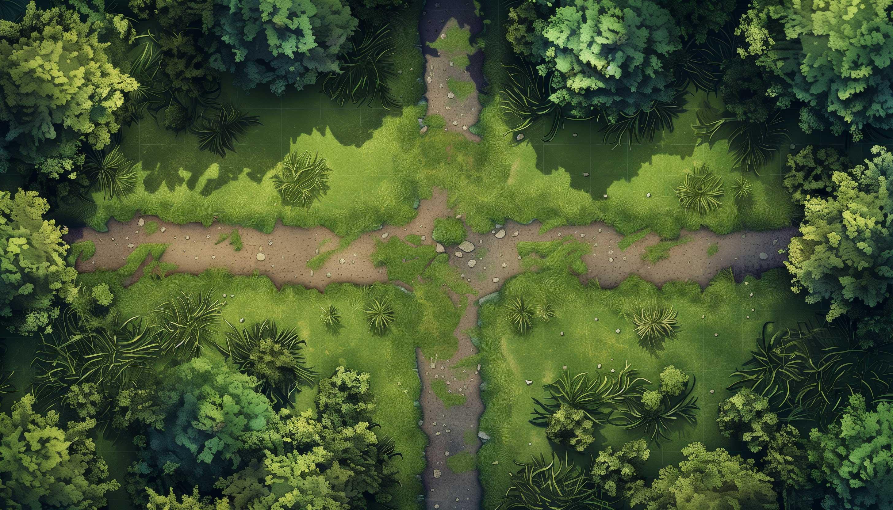 Path 5e 10 Illuminated Forest Path Battle Maps, Light Forest Pathway Road in ...