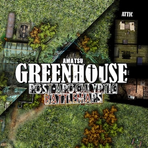 Mapa de batalha da casa verde pós-apocalíptica, grama dnd jdr | apocalipse zumbi ttrpg terreno rpg mapa invasão, tapete de batalha jogo de guerra mapa de batalha dm