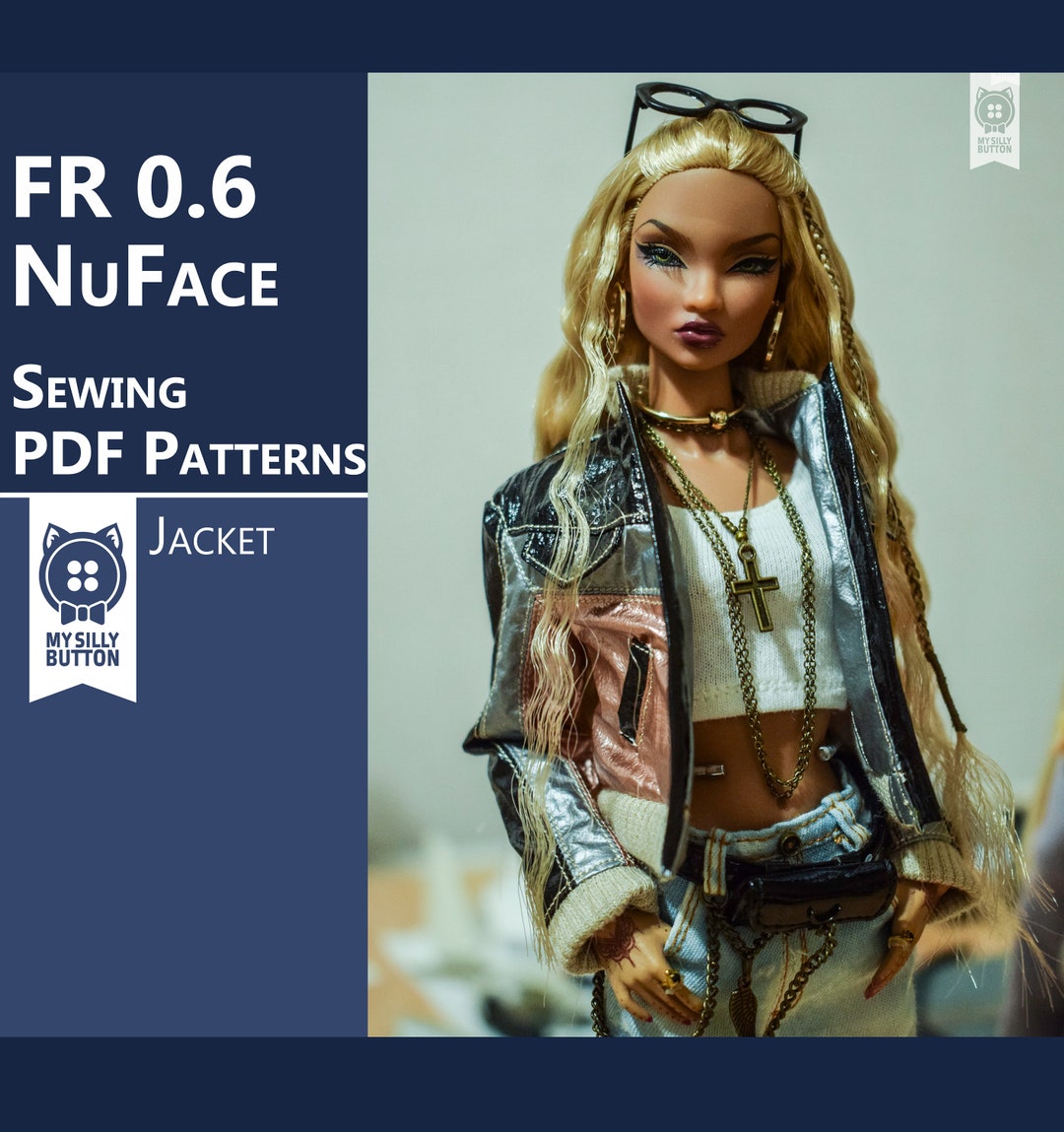 Sewing PDF Patterns jacket for Integrity Toys Fashion Royalty 0,6