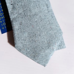 Gray Sparkle Cotton Tie - Japanese Fabric Necktie