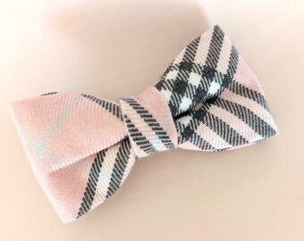 College black pink plaid bowtie. Baby, toddler boys tie, ring bearer bow tie, Toddler Plaid Bow Tie, Baby Plaid Bow Tie, pink Plaid Bow Tie