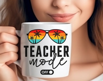 Funny Teacher Mug, Teacher Gift Ideas, Teacher Gift Coffee Mug, Teacher Mode Coffee Mug