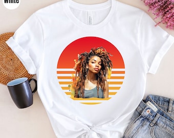 Black Woman Shirt, Black Girl Magic Shirt, Afro Woman Shirts, Gifts for Women, Black Woman Art Shirt, Women Empowerment Shirts