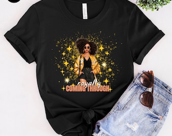 Black Woman Shirt, Black Girl Magic Shirt, Afro Woman Shirts, Gifts for Women, Black Woman Art Shirt, Women Empowerment Shirts