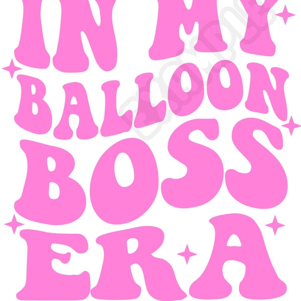 Balloon boss, digital file , png