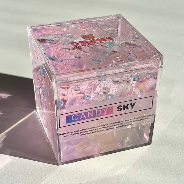 Candy Sky Chunky Cube Slime