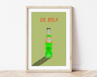 Pakola - Arte murale digitale con stampe sud asiatiche e indiane per la tua cucina o sala da pranzo