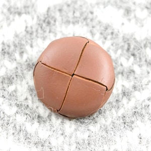 8 boutons en cuir 23+26 mm | brun cacao