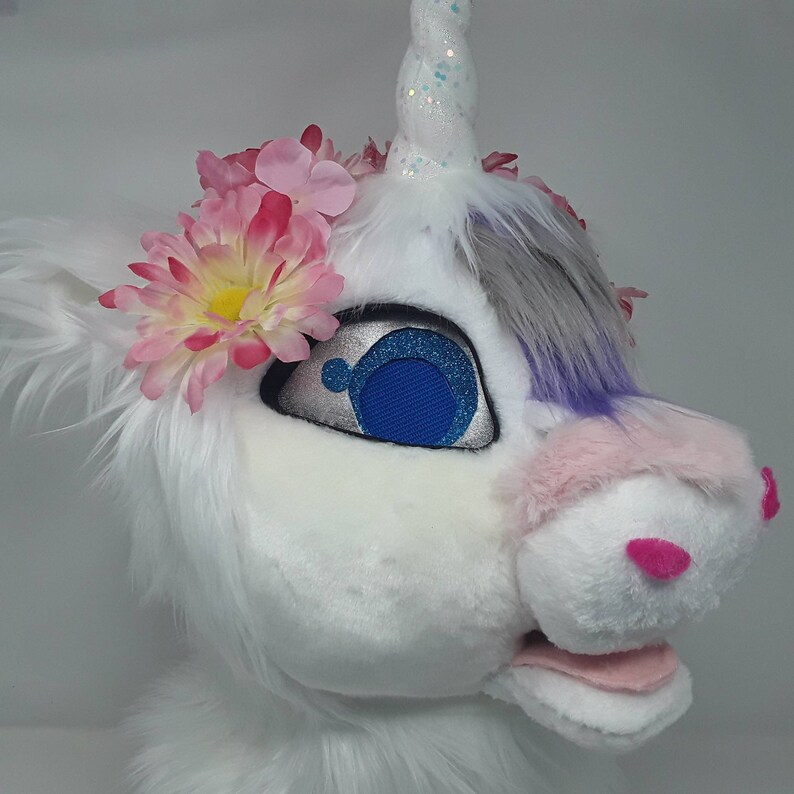 Fursuit Cosplay Sally the Unicorn. Head and Tail Etsy