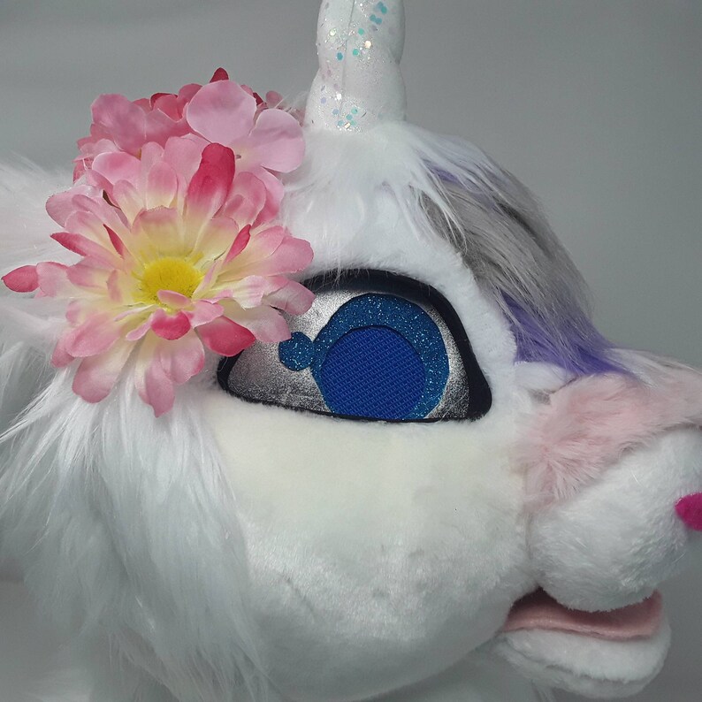Fursuit Cosplay Sally the Unicorn. Head and Tail Etsy